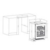 Cantinetta incasso inox 36 bottiglie doppia zona temperatura