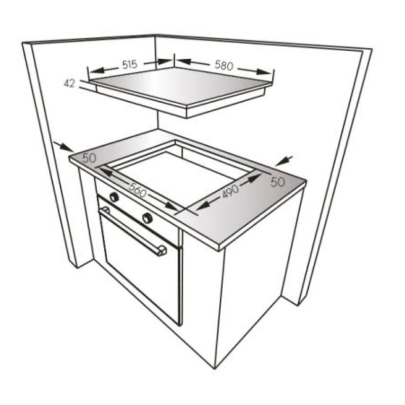 Piano cottura Daewoo 4 fuochi inox a gas pratico e sicuro