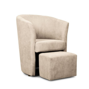 Zoom Djerba tessuto Soro 21 avorio con pouf estraibile