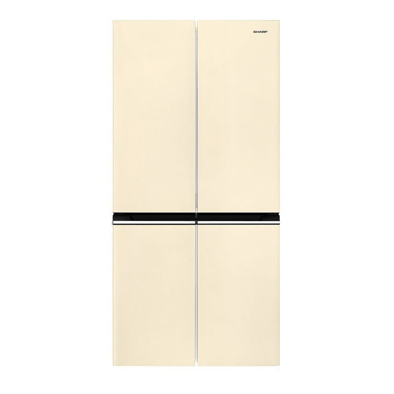 Frigorifero Side by Side Sharp 488L crema Classe E elegante