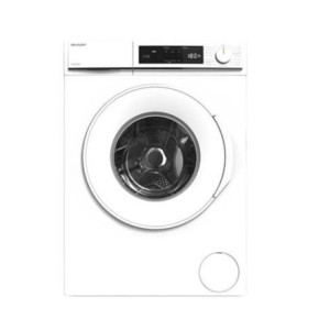 Zoom Lavatrice Sharp ESNFA4101WD slim 4 kg centrifuga 1000 giri bianca classe D