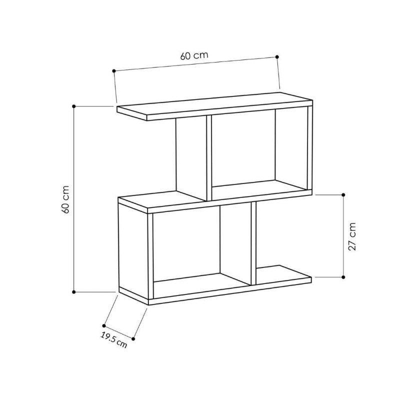 Tavolino da salotto Homemania colore cinnamon moderno compatto