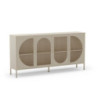 Credenza Tayra in metallo crema 160 cm 4 ante moderna