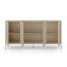 Credenza Tayra in metallo crema 160 cm 4 ante moderna