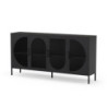 Credenza Tayra in metallo nero 160 cm 4 ante moderna