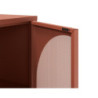 Credenza Tayra in metallo terracotta 160 cm 4 ante moderna