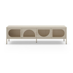 Zoom Porta tv Tayra in metallo 4 ante 180 cm. colore crema