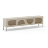 Porta TV Tayra metallo 4 ante 180 cm colore crema moderno