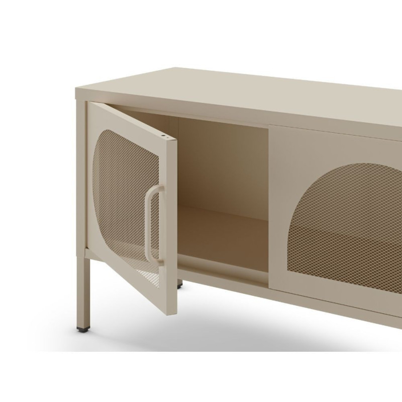 Porta TV Tayra metallo 4 ante 180 cm colore crema moderno