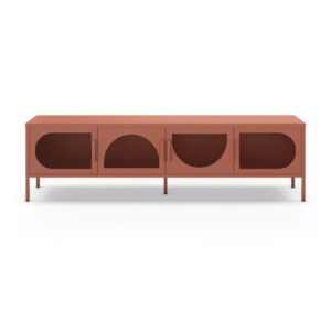 Zoom Porta tv Tayra in metallo 4 ante 180 cm. colore terracotta