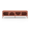 Porta TV Tayra metallo 4 ante 180 cm colore terracotta design