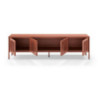 Porta TV Tayra metallo 4 ante 180 cm colore terracotta design