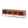 Porta TV Tayra metallo 4 ante 180 cm colore terracotta design