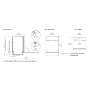 Zoom Lavastoviglie incasso Bertazzoni a scomparsa totale DW60S2IEPDV 60 cm. 12 coperti classe E