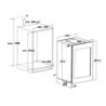 Cantinetta incasso ventilato DW412THK 41 bottiglie nera classe F