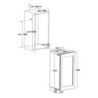 Cantinetta incasso ventilato DW602THK 60 bottiglie nera classe F