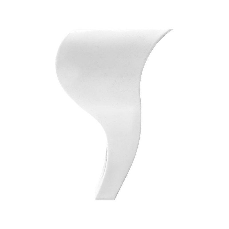 Piede in plastica bianco 9,5x2 cm per armadi e mobili