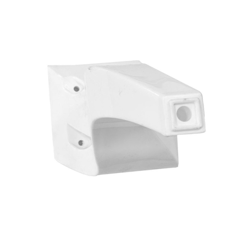 Piede in plastica bianco 9,5x2 cm per armadi e mobili