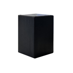 Piede cubotto in plastica nero 5,3x5,3x8 cm per armadi