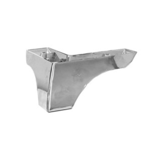 Piede in plastica cromo 16,5x16,5x8 cm per armadi e mobili