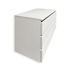 Zoom Cassettiera interna 3 cassetti colore bianco 87.3x51xH48.5 cm.