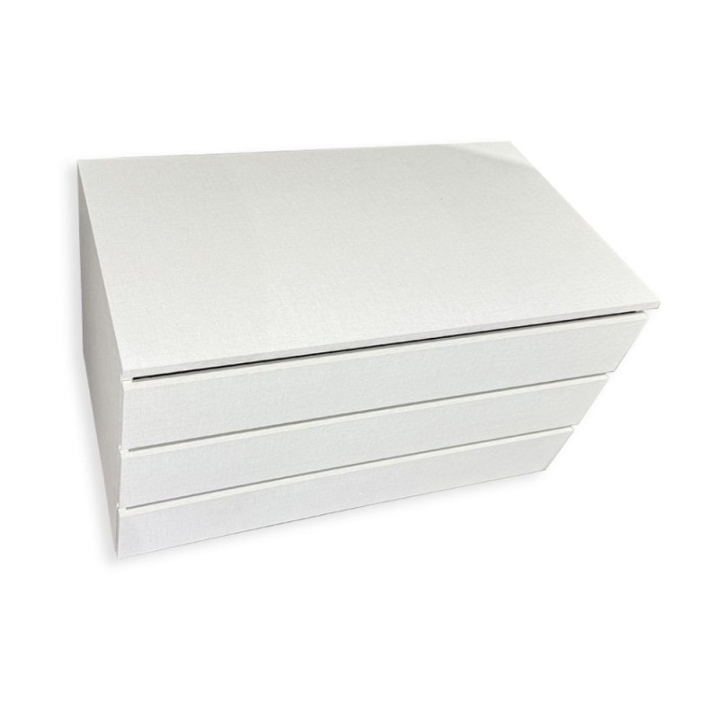 Cassettiera interna 3 cassetti bianca 87,3x51x48,5 cm cucina