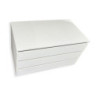 Cassettiera interna 3 cassetti bianca 87,3x51x48,5 cm cucina