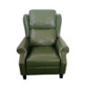 Poltrona Wing recliner massaggiante verde ecopelle relax casa
