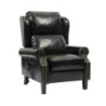 Poltrona Wing recliner massaggiante nera ecopelle relax casa