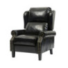 Poltrona Wing recliner massaggiante nera ecopelle relax casa
