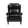 Poltrona Wing recliner massaggiante nera ecopelle relax casa