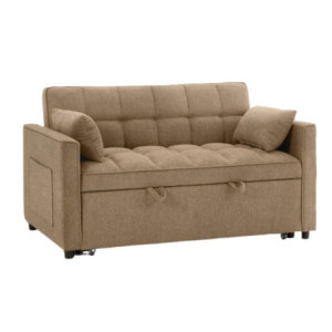 Zoom Divano letto Eiri 2 posti in tessuto 188-9 cappuccino