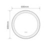 Specchio Smart rotondo 60 cm anti-appannamento - Design moderno