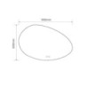 Specchio Smart ovale LED anti-appannamento 60x90 cm