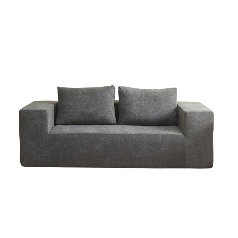 Divano Kelly schiuma tessuto grigio chiaro - Living soggiorno