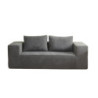Divano Kelly schiuma tessuto grigio chiaro - Living soggiorno