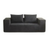 Divano Kelly schiuma tessuto grigio scuro - Living soggiorno