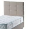 Testiera letto Nova 80x110 cm ecopelle tortora moderna singolo