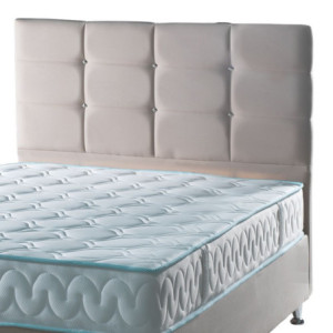 Zoom Testiera letto Nova 120x8x110H cm. in ecopelle tortora