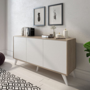 Madia Nimes 3 ante bianco rustica olmo Almeria - Casa e Giardino