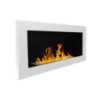 Camino a bioetanolo Lucca bianco 90x12x40 cm da parete/incasso