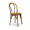 Sedia legno Thonet impilabile marrone classica 42x55xH88