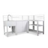 Cucina Outdoor Weston Bianco Angolare 4 Moduli | Levante Shop