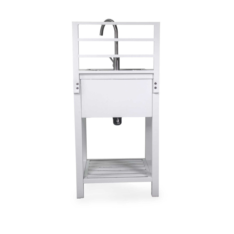 Cucina Outdoor Weston Bianco Angolare 4 Moduli | Levante Shop