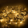 Luce filo 500 LED bianco caldo 10m con controller uso esterno