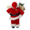 Babbo Natale tessuto rosso H30 cm decorazione casa natalizia