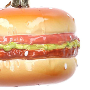 Zoom Set di 6 Addobbi per albero plastica hamburger cm 7,5x8