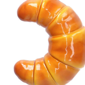 Zoom Set di 6 Addobbi per albero plastica croissant cm h11,5x4