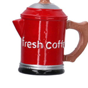 Zoom Set di 6 Addobbi per albero plastica caffettierarosso cm h11,3X5