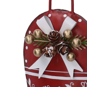 Zoom Set di 2 Campane metallo rosso cm 8,5x14x3,5